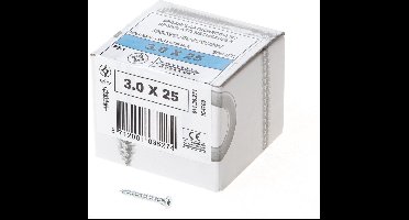 ASF Fischer Fischer Spaanplaatschroef platkop verzinkt pozidriv 3.0 x 25mm (Prijs per 200 stuks)