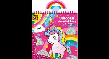 SES Creative Kleurboek Unicorn met Foam Hoorn en 40 Stickers - Voor Meisjes vanaf 3 Jaar - Tekenen - Schoencadeautjes Sinterklaas
