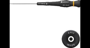 BERNSTEIN Tools for Electronics Dopschroevendraaier ESD Sleutelbreedte (metrisch): 2 mm Koplengte: 60 mm