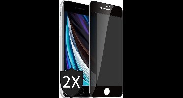 Privacy Screenprotector geschikt voor iPhone SE 2022 / 2020 / 8 / 7 - 2x FullGuard Screen Protector