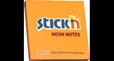 Stick'n sticky notes - 76x76mm - Oranje - 100 memoblaadjes