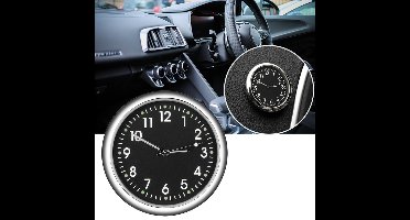Lichtgevende mini auto klok - QUARTZ - Accessoires – Style - Zwart