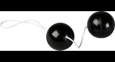 Seven Creations Duotone Balls - Vaginale Balletjes - Zwart - Ø 35 mm