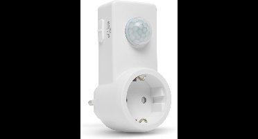 Stekker met Bewegingsmelder / Stekker met Infrarood Sensor - Maak elke lamp automatische verlichting! 120° - max. 10 m - max 1200W - IP20