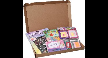 Knutselpakket Meisjes - Knutselkoffer & Knutselpakketten - Knutseldoos - Knutselbox - Knutsel Pakket - Knutselpakket Kinderen - Vouwblaadjes - Eenhoorn Klei Figuur - 3d Dotty Art Set Eekhoorn - Vingerpopjes Sprookjes