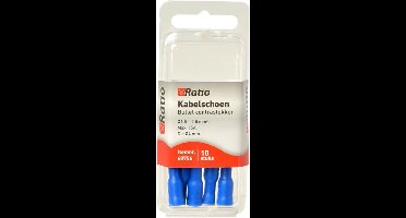 Ratio Kabelschoen Bullet contrastekker 1.5-2.5mm² - Blauw - 10st in blister