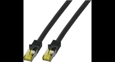 CAT6a sFTP kabel 0.5 meter Zwart