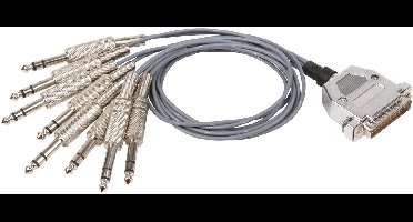 MUSIC STORE Studio Multicore/Pro 8/25-Kl. 0,5m / D-Sub 25 <> jack sym. - Analoge multicore kabel