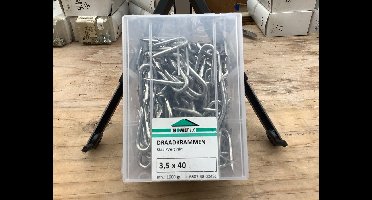 krammen verzinkt 3.5x40mm 1kg. Homefix.