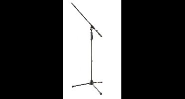 MUSIC STORE H2D1 Microphone Stand One-Hand Single-Bar (Black) - Microfoonstandaard
