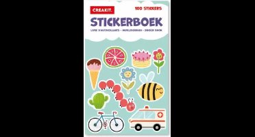 CREAKIT. Stickerboek Dieren – 100 stickers – Stickerboek voor Jongens en Meisjes – Stickervellen – Stickerboek Peuters – 15 x 24 cm