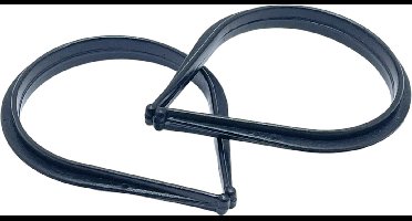 Non-branded Broekklemmen Toto Kunststof Zwart 2 Stuks