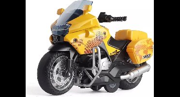 DieCast motor - Classical moto - metall motorcycle - pull-back /terug trek functie - met licht en geluid