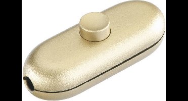 interBär Snoerschakelaar Goud 1x uit/aan 2 A 1 stuk(s)