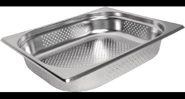 Vogue geperforeerde RVS GN1/2 bak 150mm hoogte