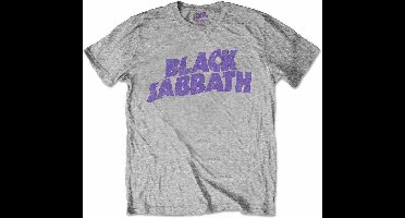 Black Sabbath Kinder Tshirt -Kids tm 6 jaar- Wavy Logo Grijs