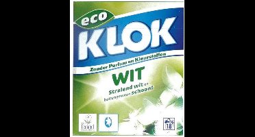 Klok waspoeder wit 1170 gram 2 verpakkingen