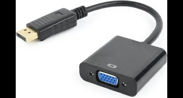 Gembird DisplayPort naar VGA Adapterkabel - Zwart - Universele Computeraansluiting