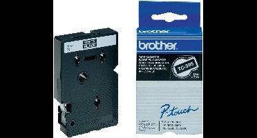 P-Touch TC-395 white on black 9mm