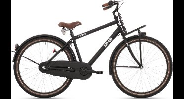 kinderfiets Bike Fun Load jongens 26 inch nexus 3 matt zwart