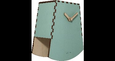 NeXtime Rocky – Tafelklok – 20 cm – Hout – Turquoise