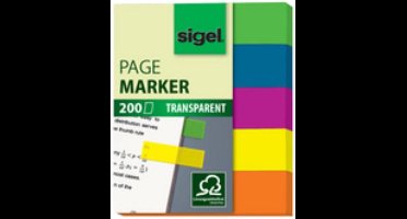 Sigel Plakmarker HN617 Groen, Blauw, Violet, Geel, Oranje