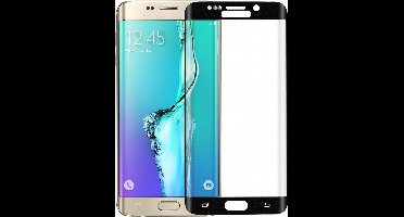 0.2mm Full Coverage Curved Tempered Glass Gehard Glas Glazen Harde Screenprotector Samsung Galaxy S6 Edge G925 - Zwart