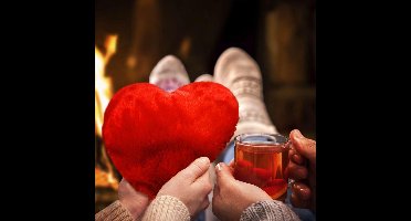 MikaMax Warming Heart Pillow - Magnetron Warmtekussen met Lavendel - 45 min Warmte