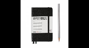 Leuchtturm1917 Notitieboek - Pocket - Gelinieerd - Zwart