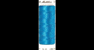 Mettler borduurgaren - Blauw - Nr 4101 - Polysheen - 200 meter