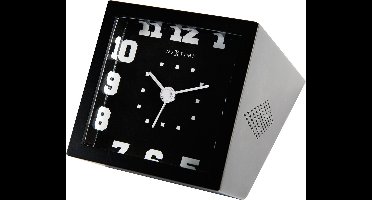 NeXtime Square - Tafelklok - Kunststof - Zwart