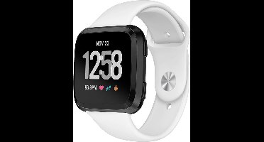 Bandje geschikt voor Fitbit Versa 2 - Wit Siliconen Band