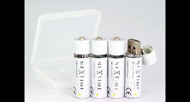 NeXtime - USB batterij - AA Batterij - Wit