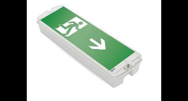 LED Opbouw Noodverlichtingsarmatuur 5w, 250 Lumen, IP65, Met pijlaanduiding