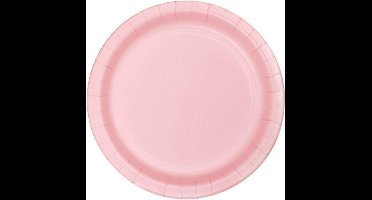 Bord lichtroze 23cm 8 stuks
