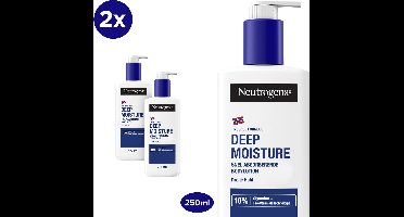 Neutrogena Noorse Formule Deep Moisture - Bodylotion met 10% glycerine - 2 x 250ml