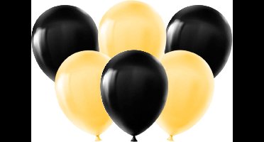 Party balloons - Metallic black - gold