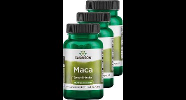 Swanson | Maca 500mg | 60 Capsules | 3 stuks | 3 x 60 Capsules