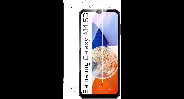 Screenprotector Geschikt voor Samsung Galaxy A14 (5G/4G) - Beschermglas - Screen protector gehard glas - 2 Stuks