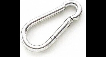 Karabijnhaak 4x40 mm Verzinkt SWL: 60kg
