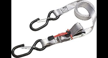 MasterLock spanband set met S-haak grijs 1,8 m