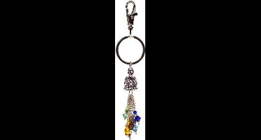 Yogi & Yogini naturals Sleutelhanger chakra boeddha (14 cm)