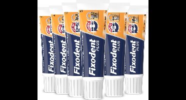 Fixodent Plus Kleefpasta Onverslaanbare Bijtkracht - 6 x 40ml
