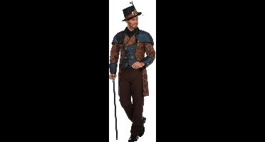 Steampunk Herenkostuum Blue Premium - Maat 50
