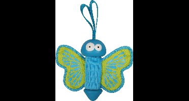 Coockoo - Speelgoed Voor Dieren - Hond - Coockoo Lilly Rubberen Vlinder 27x20x7,5cm Groen - 1st