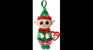 TY Beanie Boo's Clip Christmas Elf Green Belly 7 cm