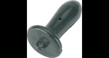 Excellent Blinde Melkstop - Melkklauw - Stopper - Kunststof - Zwart - 9 CM