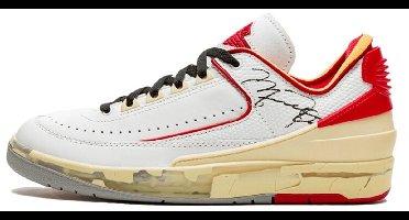 Air Jordan 2 Retro Low SP Off-White White Red - Maat 44