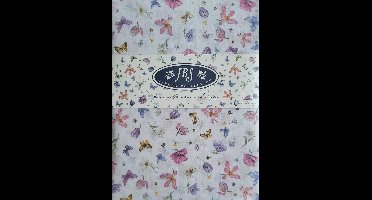 Dekbedovertrek Janneke Brinkman 2 persoons 240x220 cm inclusief 2 kussenslopen vlinders en bloemen - 100%katoen