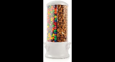Oneay Draagbare snoepdispenser 3-in-1, multifunctionele dispenser, keukenopbergdoos, bureaudecoratie, feestartikelen